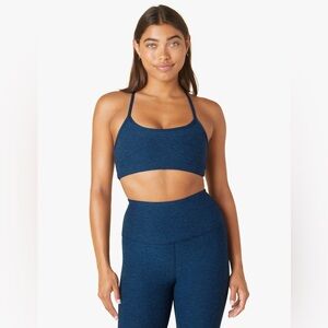 NWOT Beyond Yoga Spacedye Slim Racerback Bra in Celestial Blue Heather